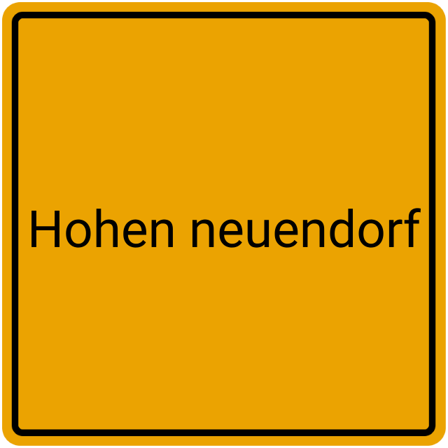 Meldebestätigung Hohen Neuendorf